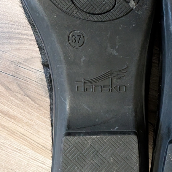 Dansko Women's 37, 6.5-7, Olivia, Black Calf Hair Loafer/Flat, Professional - Picture 4 of 7